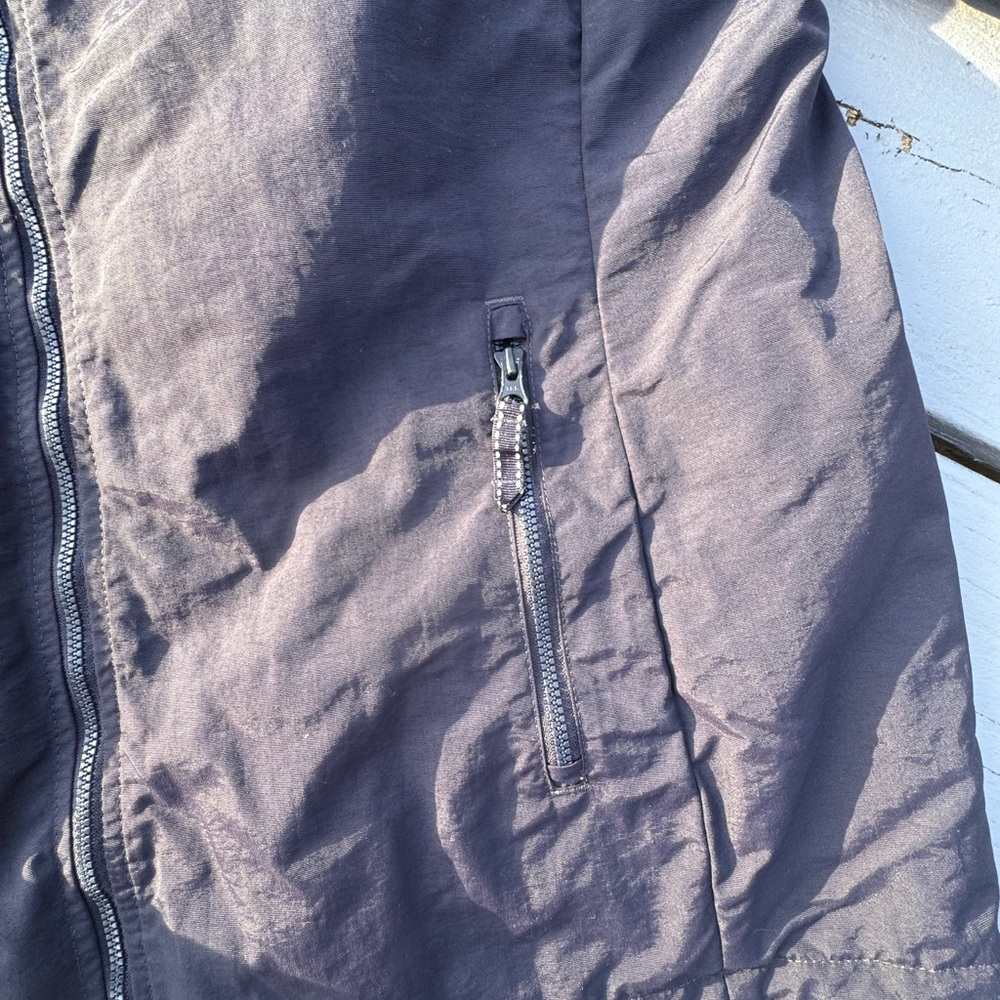 Lands' End Black Hooded Raincoat Water-Resistant - Picture 5 of 8